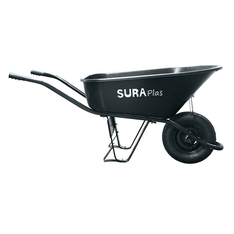 Carretillo para trabajo pesado alto volumen acero capacidad de carga 150 kg